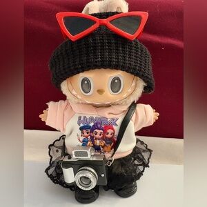 K-POP Demon Hunters Outfit With Camera Accessory (Flashes). Doll NOT included.